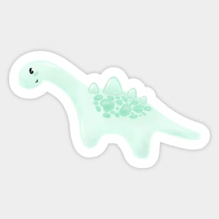 Green dinosaur Sticker